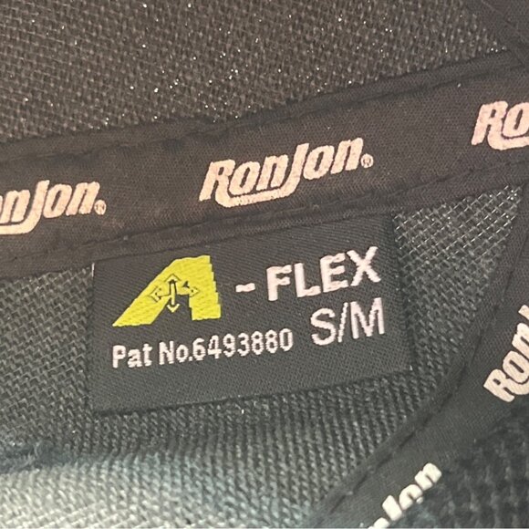 Ron Jon "RJ" Black Flex Fit Cap S C141 - Picture 7 of 10